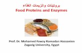 بروتينات وانزيمات الغذاء