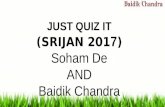 Srijan JU Finals 2017 Baidik & Soham