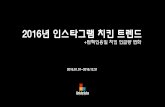 2016 치킨 인스타그램 트렌드 + 박근혜 탄핵인용일 치킨 언급량 분석!