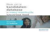 Emerce eRecruitment 2016 - Gerard Mulder - Maak van je kandidaten-database je meest waardevolle sourcing tools