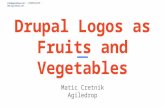 Drupal Logos as Fruits and Vegetables