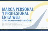 Marca personal y profesional en la Web