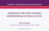 Priekšlikumi obligātās veselības apdrošināšanas ieviešanai Latvijā