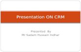 Presentation On CRM Customer Relationship Management