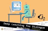 Deep Learning for Dialogue Modeling - NTHU