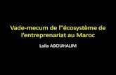 Vade-mecum de l'’écosystème de l’entreprenariat au Maroc
