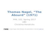 Thomas Nagel, "The Absurd"