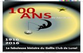 Centenaire du Gallia Club Lunel