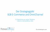 11 Erkenntnisse vom Strategiegipfel B2B E-Commerce und OmniChannel 11-2016