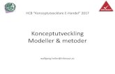 Konceptutveckling: Modeller & metoder