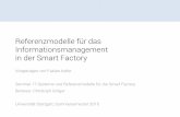 Referenzmodelle für das Informationsmanagement in der Smart Factory