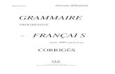 Grammaireprogressivedufrancaisavec400exercicesniveaudebutant volume2-corriges-140521142408-phpapp01