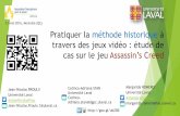 Pratiquer la méthode historique à travers des jeux vidéo : étude de cas sur le jeu Assassin’s Creed