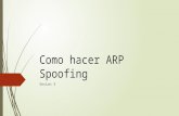 Como hacer ARP Spoofing