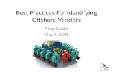 Best Practices For Identifying Offshore Vendors