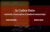 In Codice Ratio: analisi data driven di fonti storiche - P. Merialdo & A. Rossi