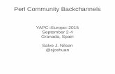 Perl Community Backchannels Session @ YAPC::EU 2015