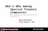 Who's Who Among Special Finance Companies (2015)