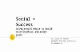 Social = Success: Using social media to build relationships and reach goals