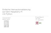 Einfache Heimautomatisierung auf dem Raspberry Pi mit Python