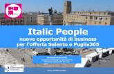 Italic People, nuove opportunità di business per l’offerta Salento e Puglia365