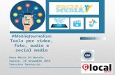 Ona Italia per #Glocal16 a Varese: Mobile journalism, tools per video, foto, audio e social