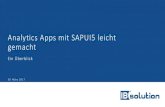 Analytics Apps mit SAPUI5 leicht gemacht