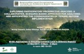 Exploring Participatory Prospective Analysis: A collaborative, scenario-based approach for analyzing and anticipating the consequences of tenure reform implementation