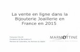 La vente en ligne dans la Bijouterie Joaillerie en France en 2015