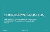 Heli Malm: Foolihapposuositus