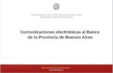 Comunicaciones electrónicas Banco de la Provincia de Buenos Aires