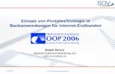 OOP 2006: Einsatz von Portaltechnologie in Bankanwendungen für Internet-Endkunden