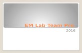 EM Lab Team Pro presentation
