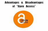 Advantages and Disadvantages of Open Access