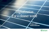 Digitalisaation avulla kohti puhtaampaa maailmaa