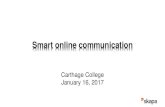 Skapa Carthage College 2017-01-16