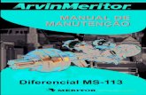 Manual do Diferencial Meritor MS113