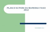 PLAN D’ACTION DU BURKINA FASO 2012