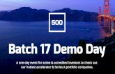 500 StartupsのBatch17登壇企業42社をまとめてご紹介！ DEMO DAY THE MOVIE 3rd Season