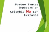 Porque las empresas en Colombia no son exitosas