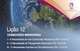 LBA Lição 12 - Cosmovisão missionária