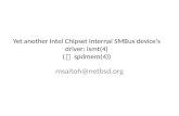 Yet another Intel Chipset Internal SMBus device’s driver: ismt(4)(and spdmem(4))
