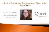 Successfully Defending Your Dissertation Using NVivo
