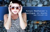 Laksyah - Kavya Madhavan's Online Shopping Boutique in Kochi