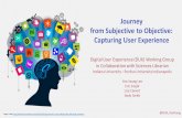 Journey from subjective to objective: Capturing user experience