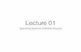 Lecture 01 Mobile Operating Systems