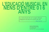 L'educació musical en nens d'entre 0 i 6 anys