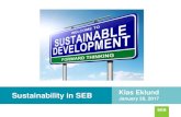 Sustainability in SEB Klas Eklund