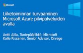 Liiketoiminnan turvaaminen Microsoft Azure pilvipalveluiden avulla
