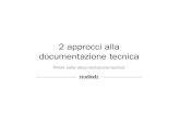 Documentazione tecnica #02 - 2 diversi approcci